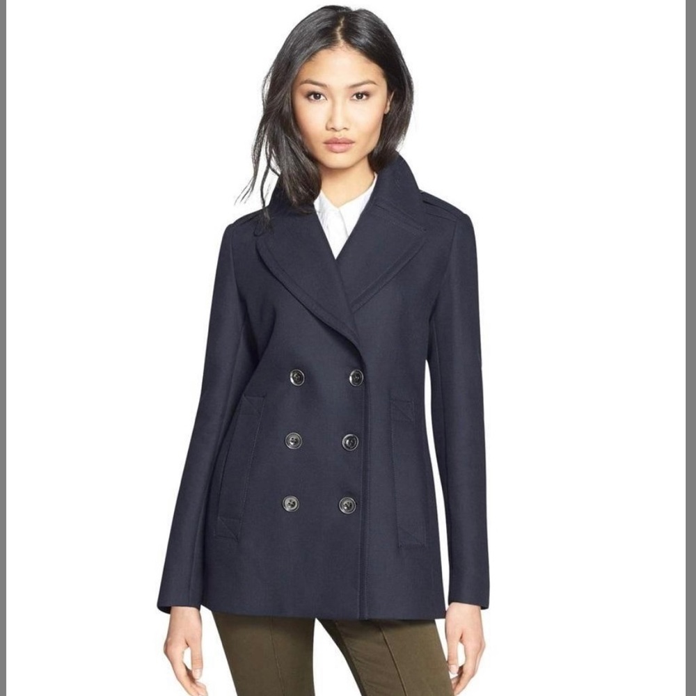 🔥BURBERRY Navy Tumblebridge Women's Size 4 Coat